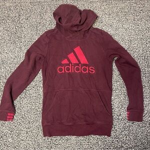 Maroon Adidas Hoodie